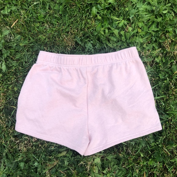 The North Face Women’s Half Dome Fleece Shorts Pink Pockets Stretch Comfy Sz L - Picture 5 of 5